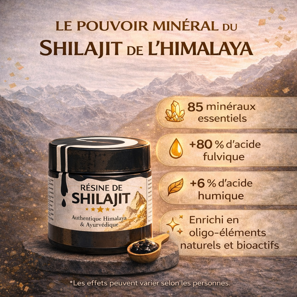 Résine de Shilajit AUTHENTIQUE 50g
