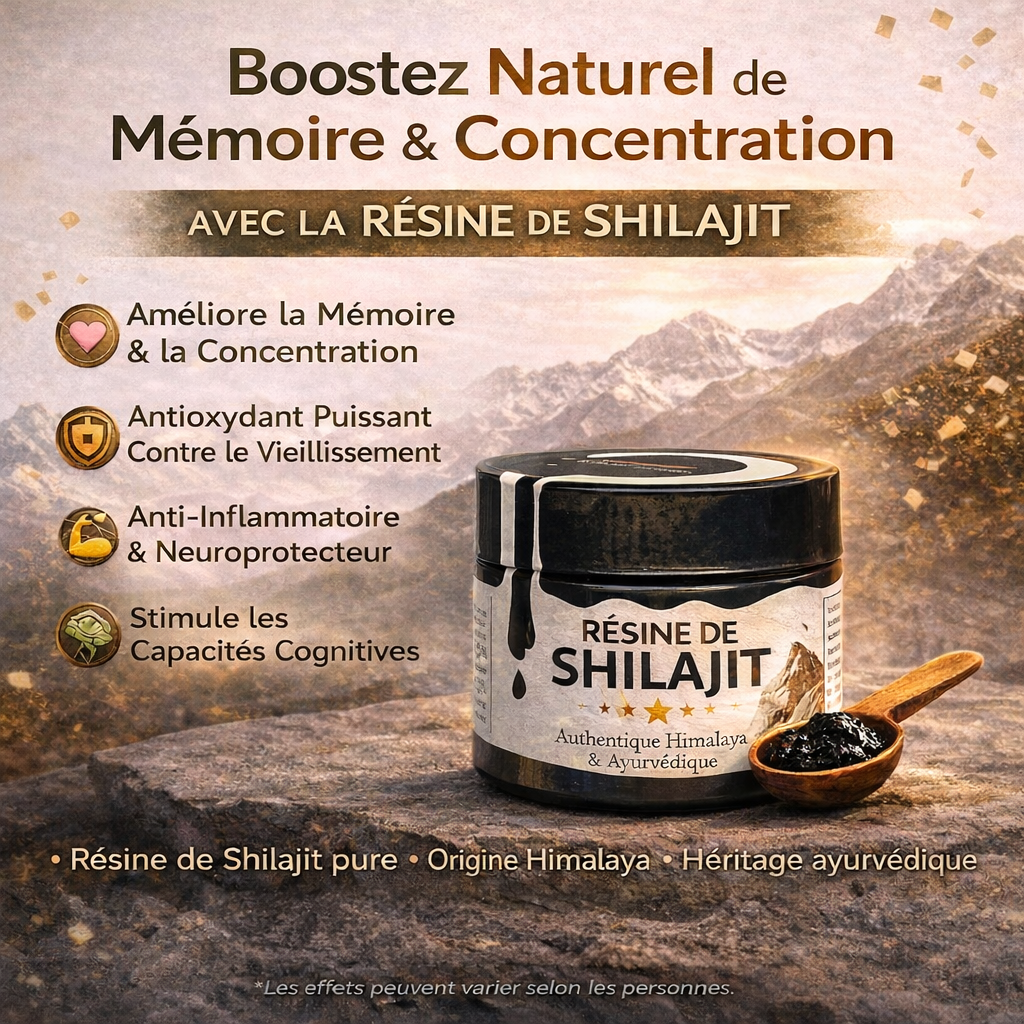 Résine de Shilajit AUTHENTIQUE 50g