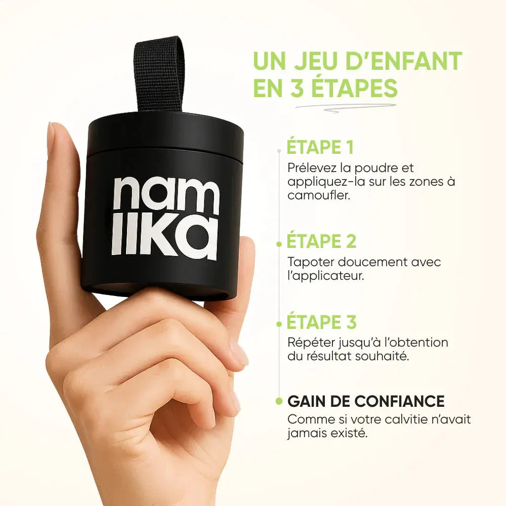 Namka™ – le Camouflage Capillaire qui vous rajeunit. Namilka